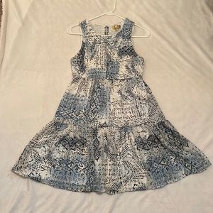 Light blue Vera Wang ruffled dress